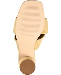 Journee Signature Women's Charlize Twisted Slip On Dress Sandals