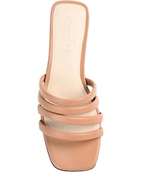 Journee Signature Women's Cendi Strappy Band Flat Sandals