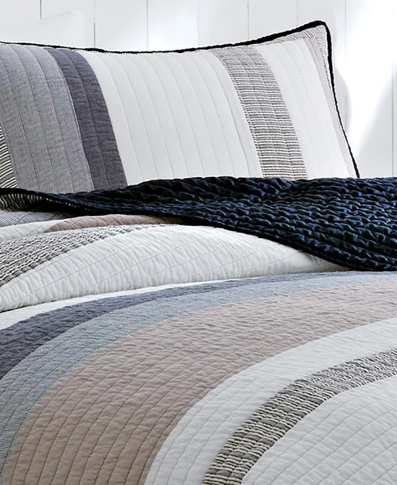 Nautica Tideway Cotton Reversible Quilt, Full/Queen