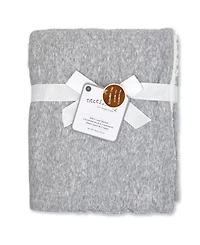 3 Stories Trading Baby Boys or Baby Girls Knit Blanket with Sherpa