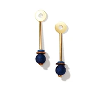 Nectar Nectar New York Navy Gemstone Drop Earrings