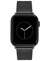 Vince Camuto Men's Gunmetal Gray Stainless Steel Mesh Bracelet Compatible with 42/44/45/Ultra/Ultra 2 Apple Watch