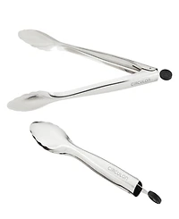 Circulon Tools Stainless Steel Kitchen Tongs, Set of 2