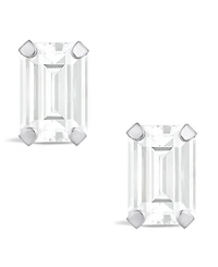 Macy's Gemstone Stud Earrings 10k White Gold