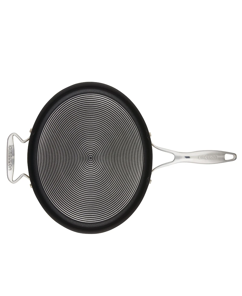 Circulon Stainless Steel 5 Quart Induction Saute Pan with Lid and Steelshield Hybrid Stainless and Non-stick Technology