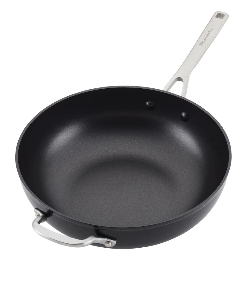 KitchenAid Hard-Anodized Aluminium 12.25" Induction Non-stick Wok with Helper Handle