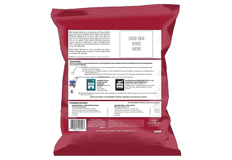 Jonathan Green Black Beauty Delmarva Mix Grass Seed, 3 Lb
