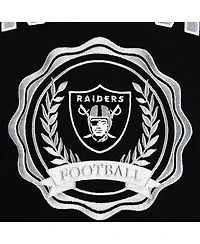 Women's Tommy Hilfiger Black Las Vegas Raiders Becca Drop Shoulder Pullover Hoodie