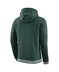 Men's Nike Green Michigan State Spartans Sketch Retro Pullover Hoodie