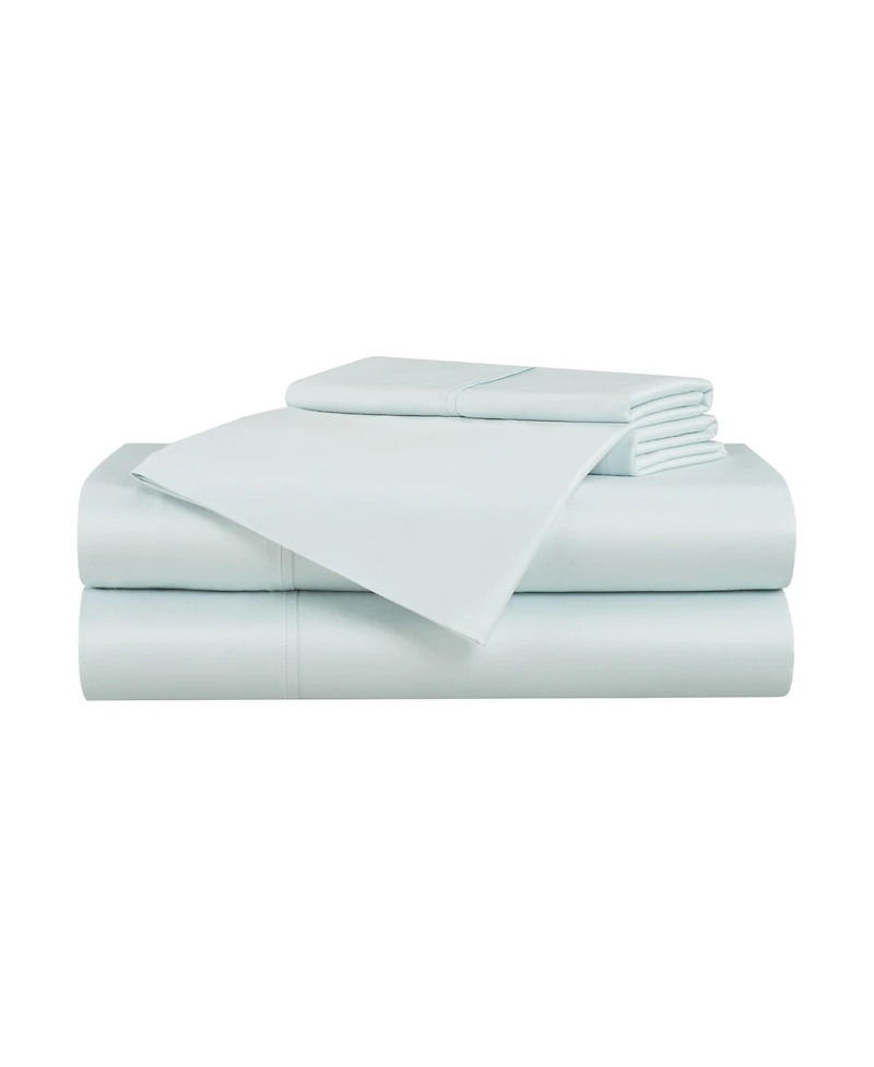 Rayon from Bamboo King Sheet Set, Ultra Silky Luxury Sheets, 1 Flat Sheet, Fitted 2 Pillowcases, Temperature Regulating, Breathable, Sustaina