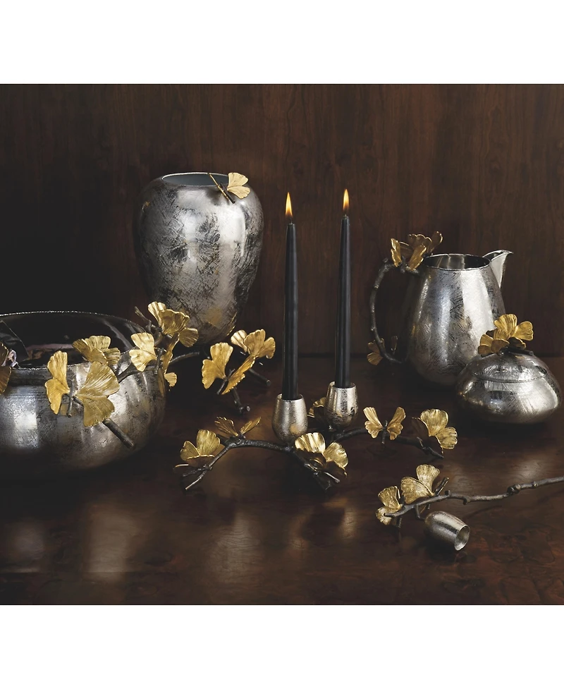 Michael Aram Butterfly Ginkgo Set of 2 Candle Holders