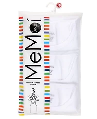 3 Pairs Boy's Sleeveless Cotton Tank Toddler|Child