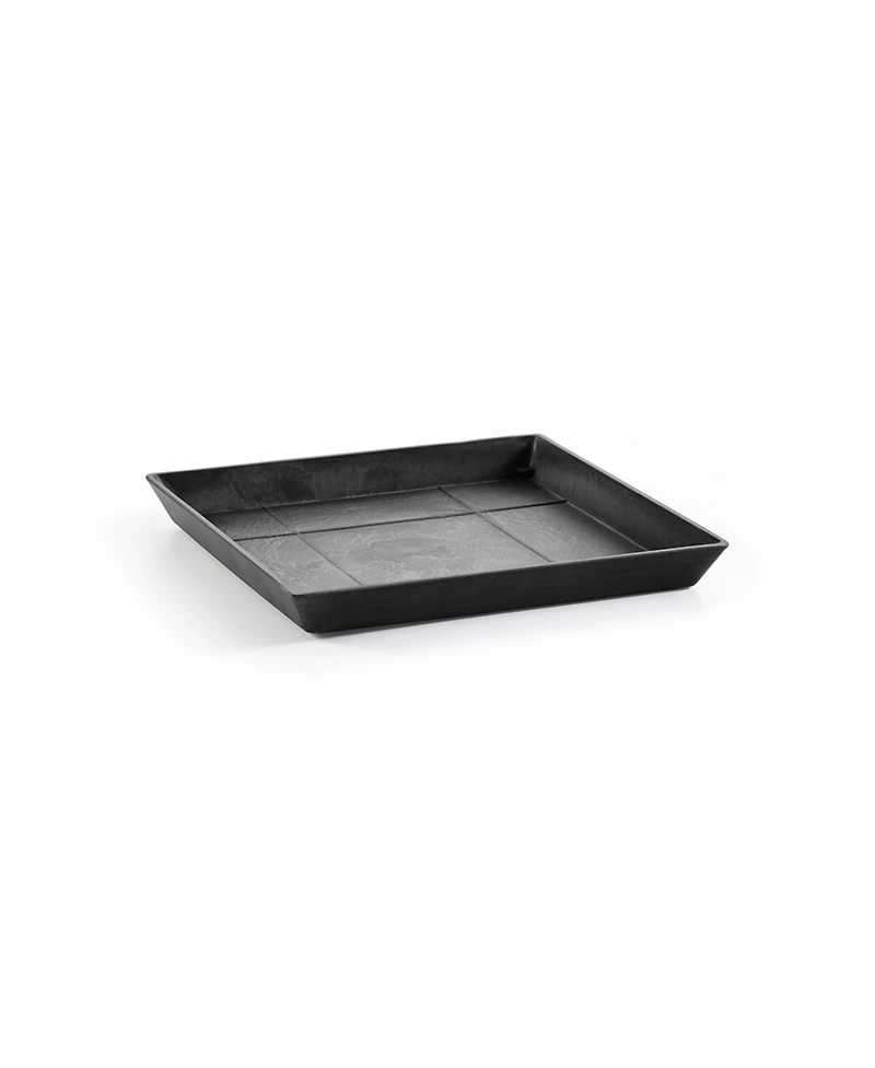 Ecopots Square Indoor and Outdoor Planter Saucer, 11in
