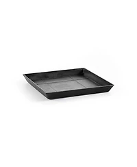 Ecopots Square Indoor and Outdoor Planter Saucer, 11in