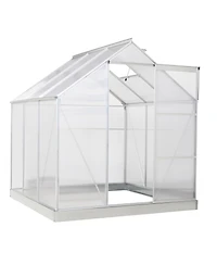 Outsunny 6' x 6' Outdoor Walk-in house Kit, Polycarbonate,