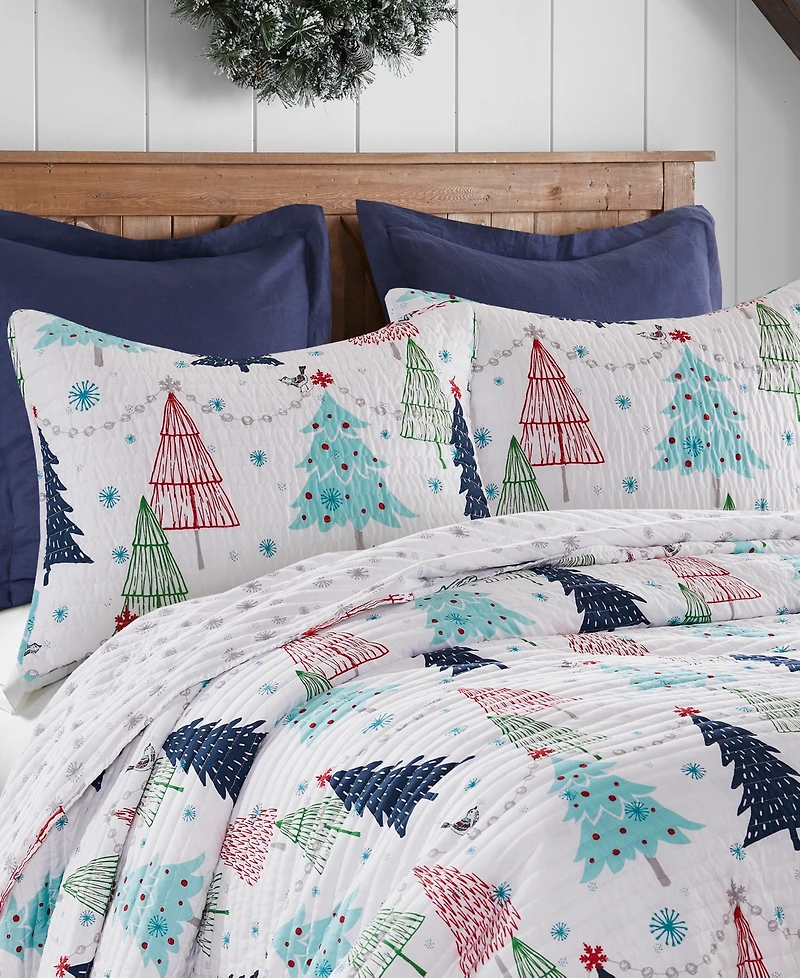 Levtex White Pine Whimsical Trees 3-Pc. Quilt Set, Full/Queen