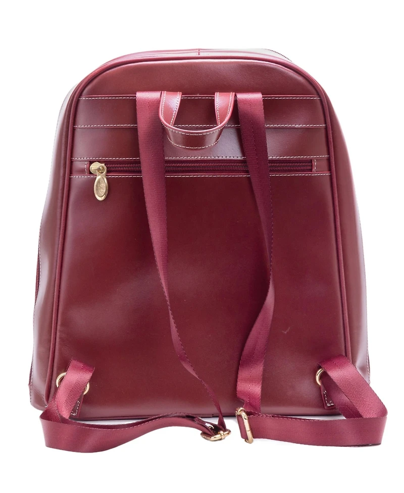 McKlein Moline Leather Business Laptop Tablet Backpack