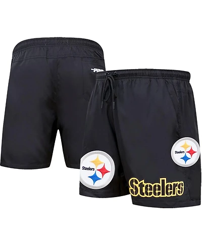Men's Pro Standard Black Pittsburgh Steelers Woven Shorts