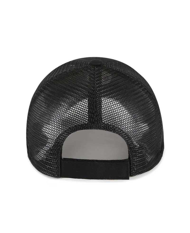 Big Boys '47 Brand Black Las Vegas Raiders Levee Mvp Trucker Adjustable Hat