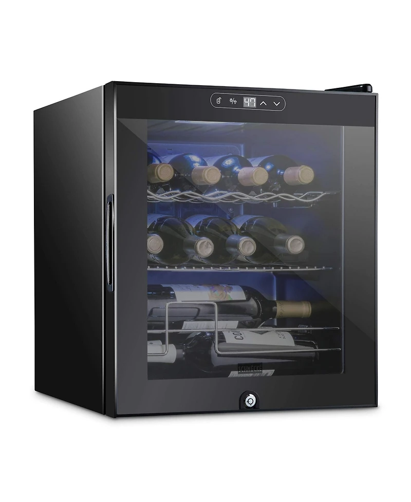 Schmecke Freestanding Wine Refrigerator, 12 Bottle Wine Cooler