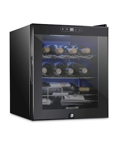 Schmecke Freestanding Wine Refrigerator, 12 Bottle Wine Cooler
