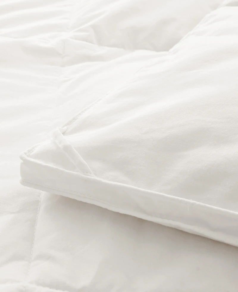 Unikome All Season White Goose Feather and Fiber Comforter, Full/Queen