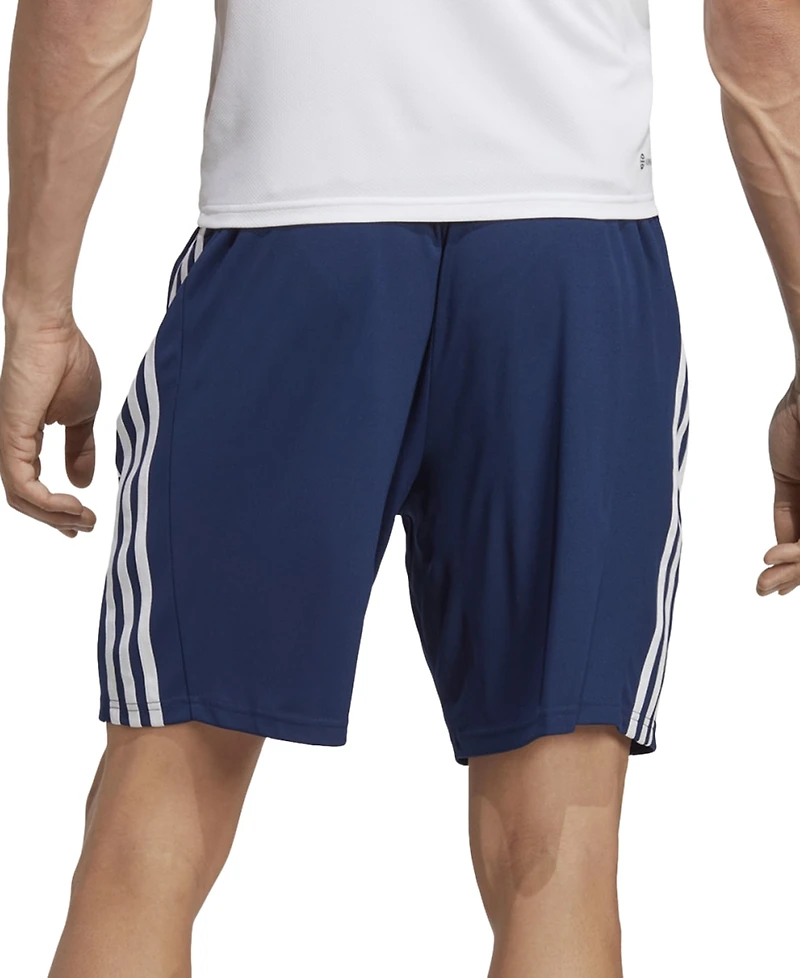 adidas Men's Train Essentials Classic-Fit Aeroready 3-Stripes 10" Training Shorts