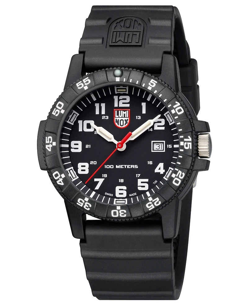 Luminox Men's 0321 Sea Turtle Black Rubber Bracelet Watch