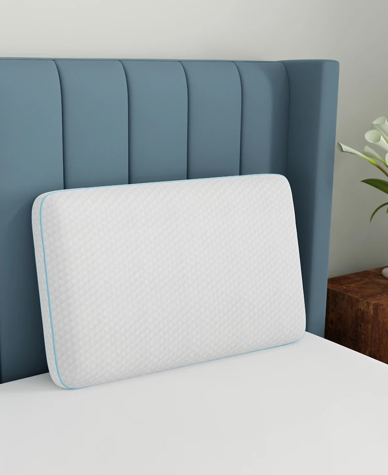 BodiPEDIC Aerofusion Gusseted Gel-Infused Memory Foam Pillow, Jumbo