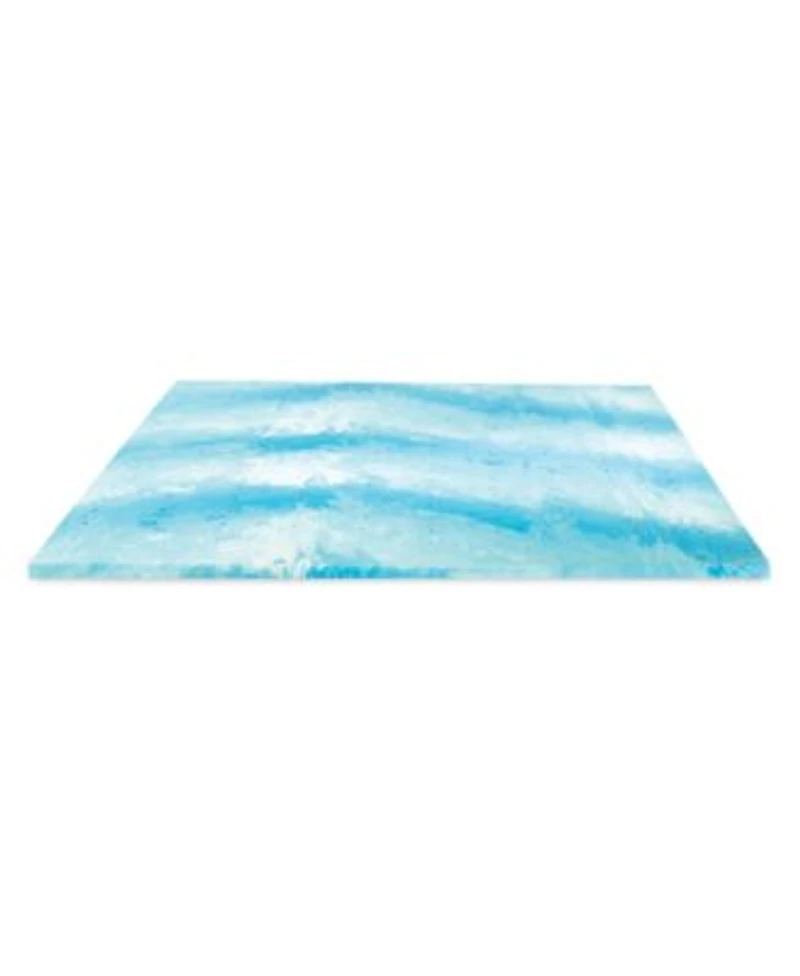 Prosleep Cooling Gel Swirl Memory Foam Mattress Toppers