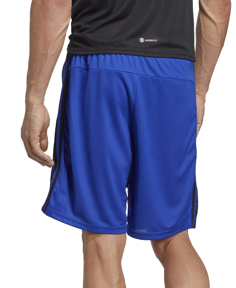 adidas Men's Train Essentials Classic-Fit Aeroready 3-Stripes 10" Training Shorts