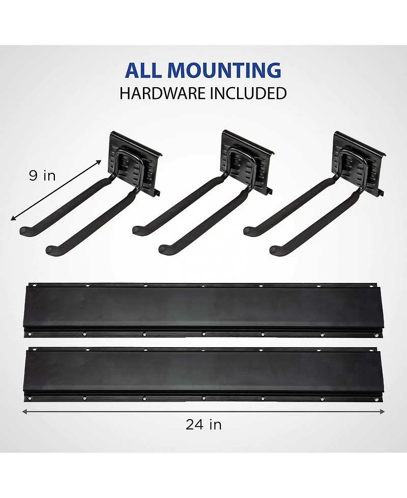 Raxgo Chair Storage Rack, Mounted Folding Chair Rack and Hanger System