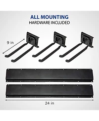 Raxgo Chair Storage Rack, Mounted Folding Chair Rack and Hanger System