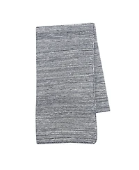 Lambs & Ivy Signature /White 100% Cotton Marl Textured Knit Baby Blanket