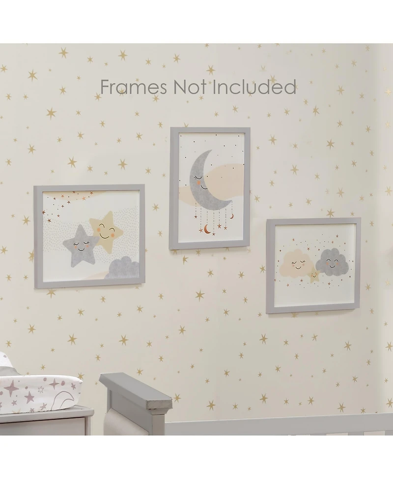 Lambs & Ivy Goodnight Moon 3-Piece Unframed Nursery/Child Wall Art 11” X 14”