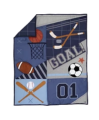 Lambs & Ivy Baby Sports 3-Piece Football/Basketball Baby Crib Bedding Set