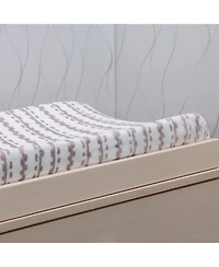 Lambs & Ivy Urban Jungle Gray/White Baby Changing Pad Cover