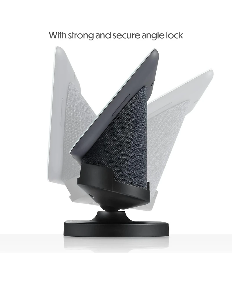 Wasserstein Adjustable Stand for Google Nest Hub (2nd Gen) - Made for Google (Charcoal)