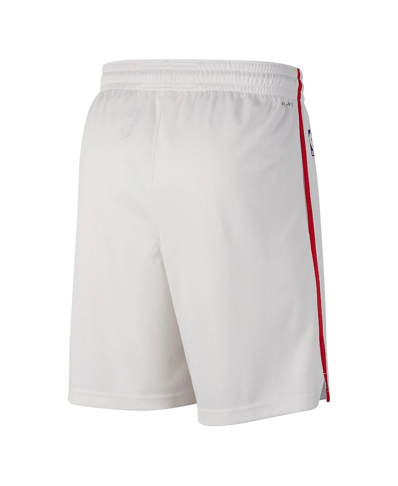 Men's Nike White, Blue Philadelphia 76ers 2022/23 City Edition Swingman Shorts