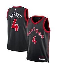 Men's Jordan Scottie Barnes Black Toronto Raptors Replica Swingman Jersey - Statement Edition