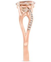 Lali Jewels Morganite (1 ct. t.w.) & Diamond Accent Ring in 14k Rose Gold