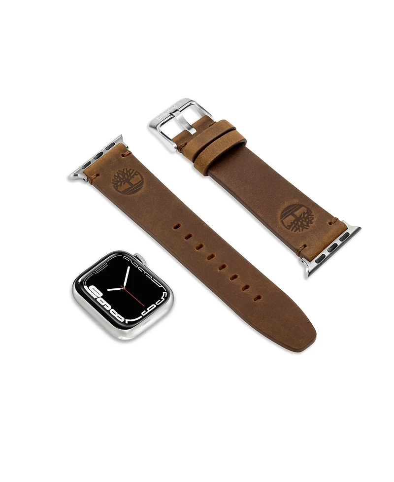 Timberland Unisex Ashby Brown Genuine Leather Universal Smart Watch Strap 22mm