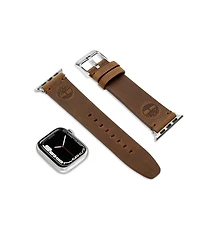 Timberland Unisex Ashby Brown Genuine Leather Universal Smart Watch Strap 22mm