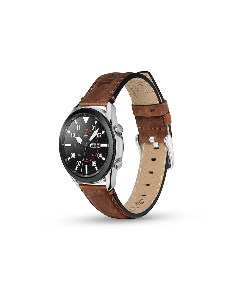 Timberland Unisex Barnesbrook Brown Genuine Leather Universal Smart Watch Strap 22mm