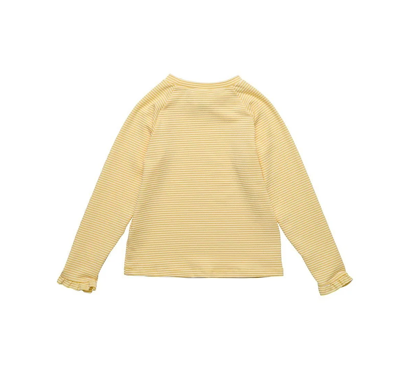 Snapper Rock Big Girls Toddler|Child Marigold Stripe Ls Rash Top