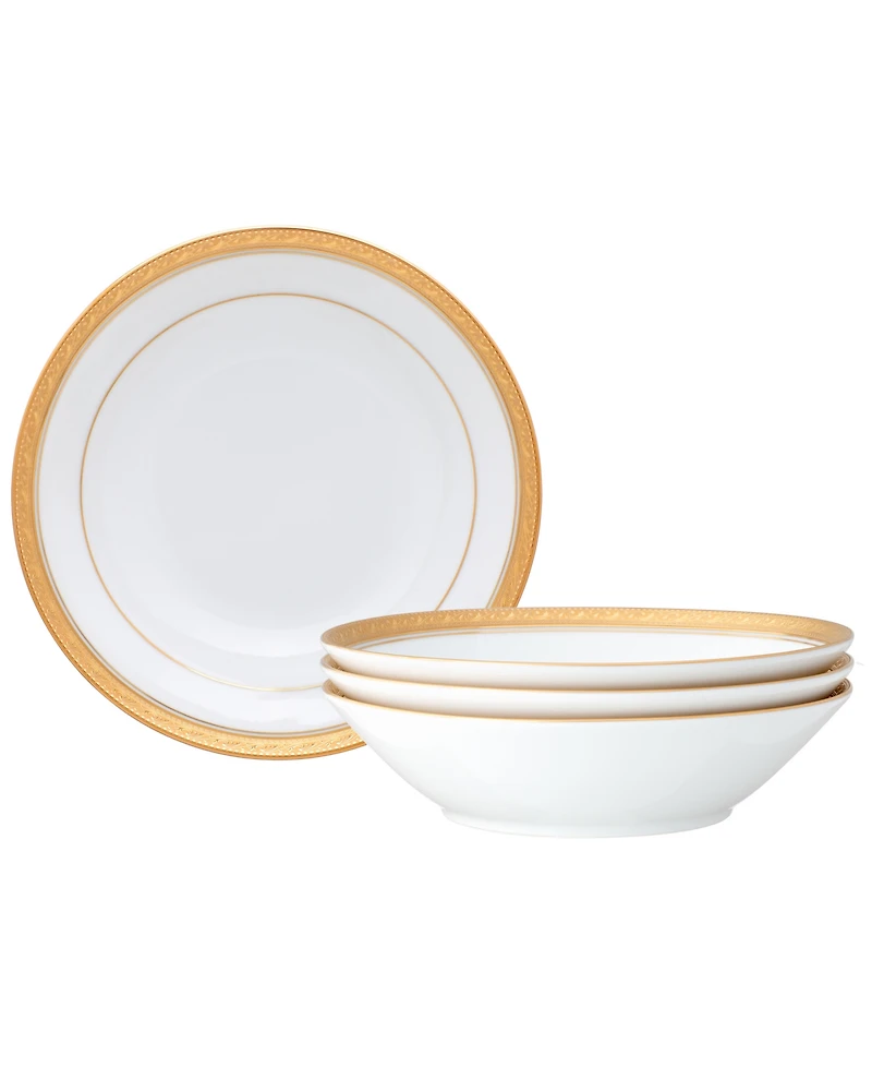 Noritake Crestwood Gold Set of 4 Soup Bowls, Service For 4