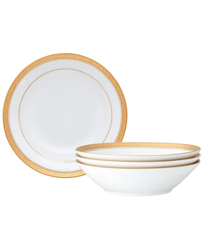 Noritake Crestwood Gold Set of 4 Soup Bowls, Service For 4