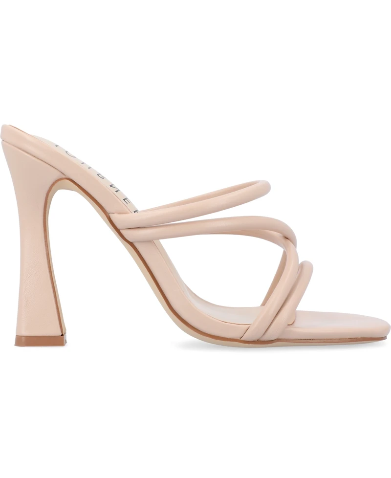 Journee Collection Women's Louisse Crisscross Slip-On Sandals