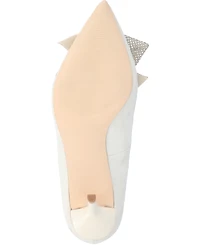Journee Collection Women's Marcie Rhinestone Bow Pumps