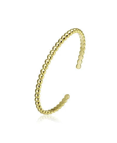 Ra 14K Gold Plated Cuff Bracelet